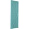 Ekena Millwork True Fit PVC Two Equal Panel Farmhouse Fixed Mount Shutters w/Z-Bar, Pure Turquoise, 18W x 25H, PR TFP102FH18X025PT - alternate 7